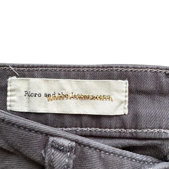 Pilcro and the Letterpress Jeans Womens' Size 25 STET Gray skinny Low Rise 1230 - Picture 5 of 14